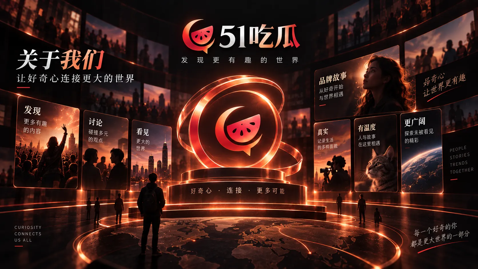 51吃瓜站点信息与品牌入口视觉图
